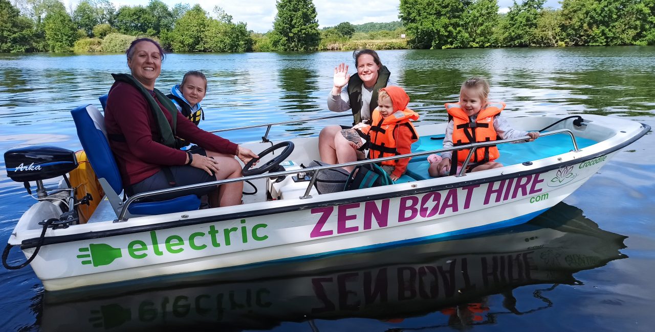 Zen Motor Boat Hire River Thames electric Zen Electric Boat Hire Thames